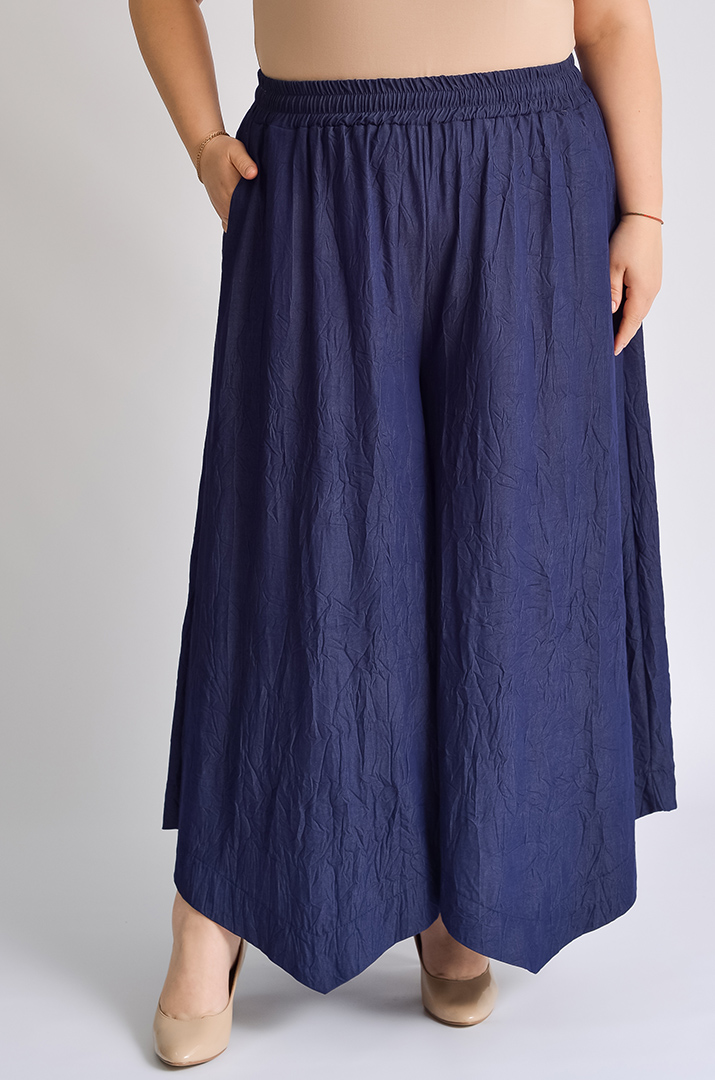 Спідниця-брюки міді великих розмірів