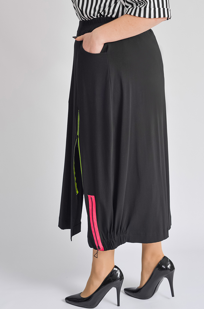 Спідниця максі з блискавками великих розмірів