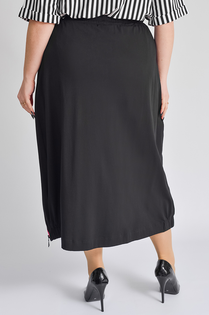 Спідниця максі з блискавками великих розмірів