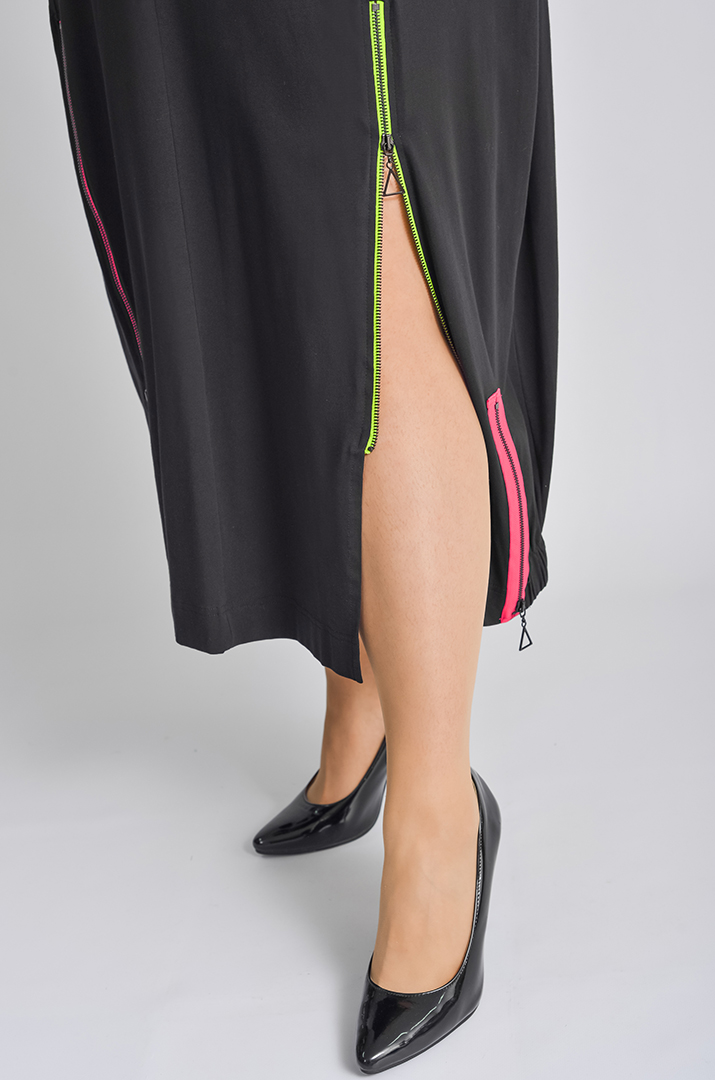 Спідниця максі з блискавками великих розмірів