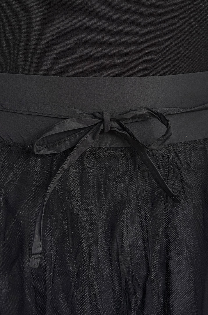 Спідниця максі з абстрактним білим принтом великих розмірів