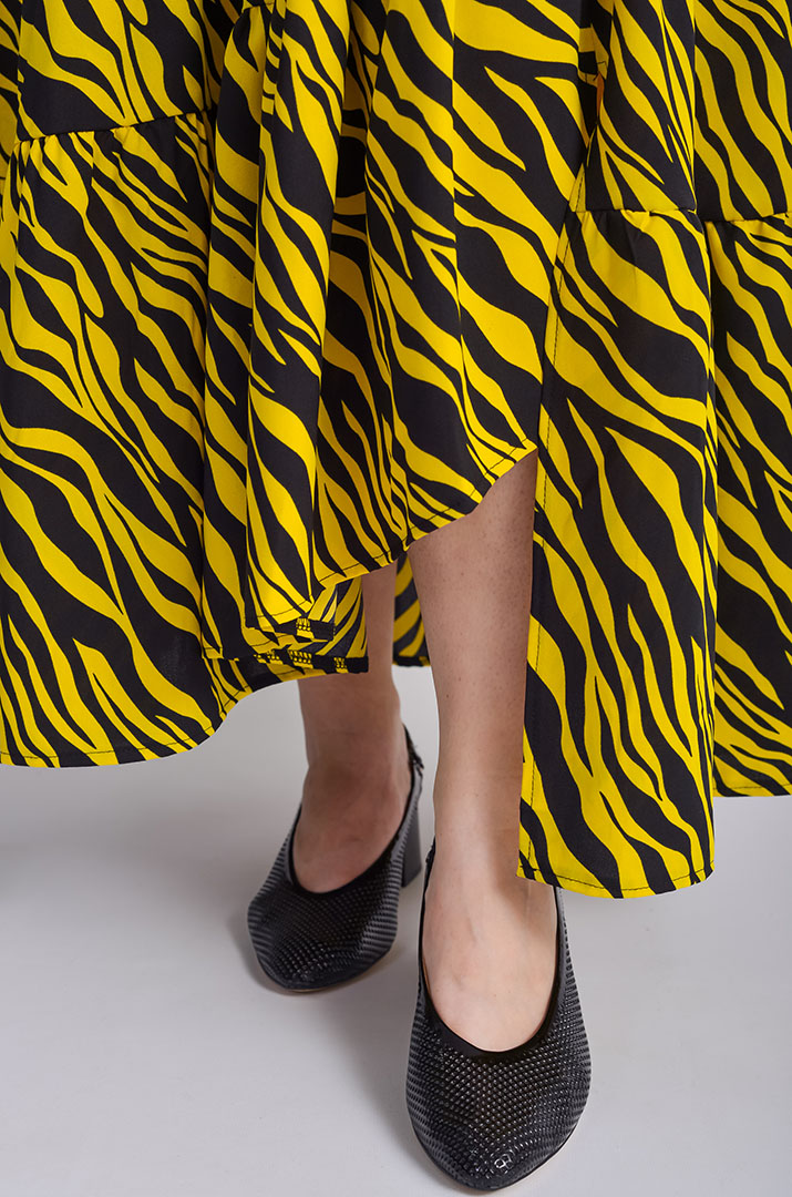 Спідниця максі з анімалістичним принтом великих розмірів