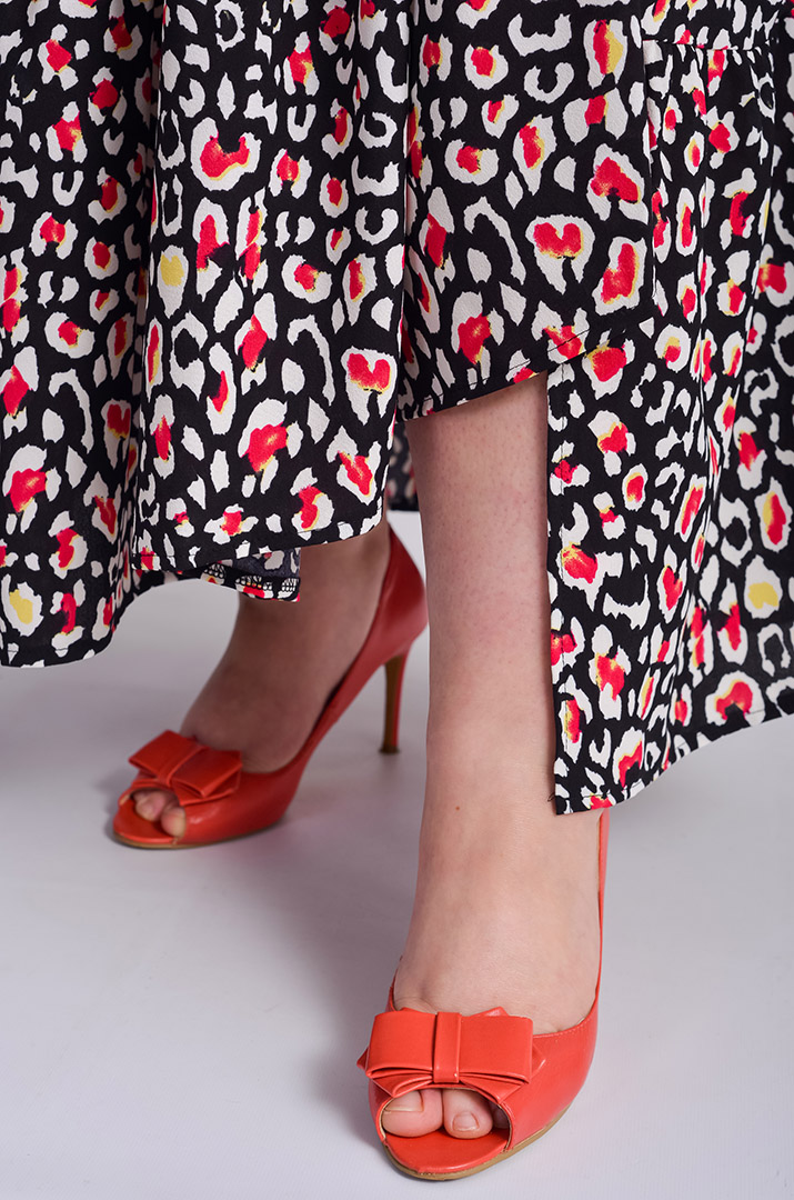 Спідниця максі з анімалістичним принтом великих розмірів