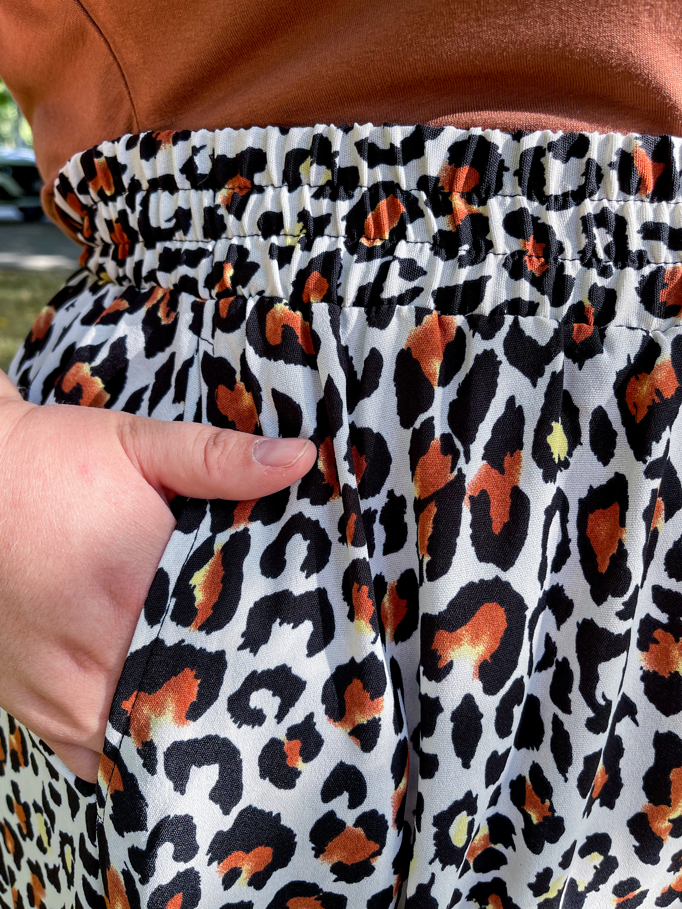 Спідниця максі з анімалістичним принтом великих розмірів