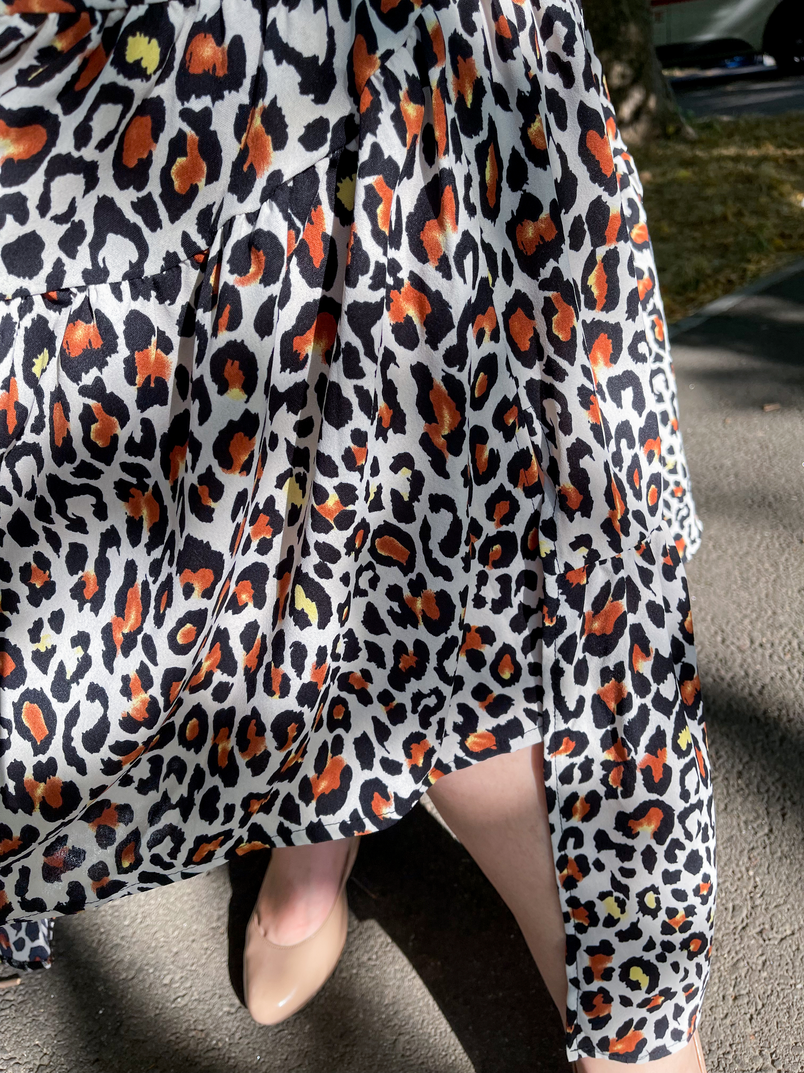 Спідниця максі з анімалістичним принтом великих розмірів