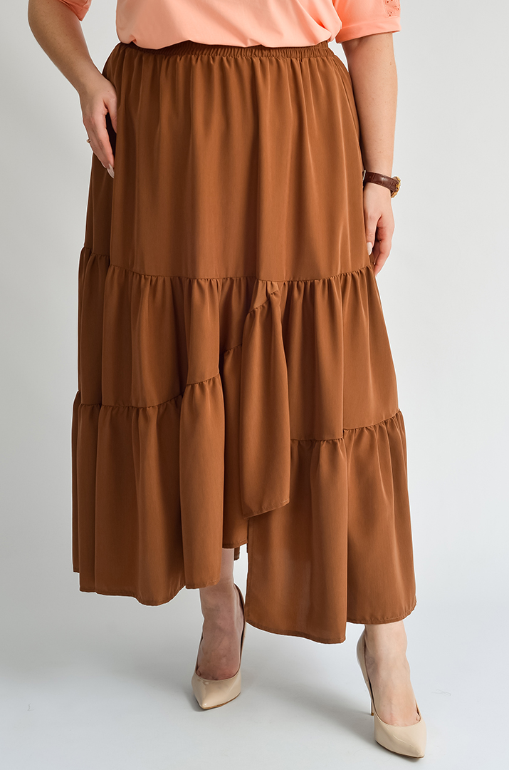 Спідниця з асиметричним низом та воланами великих розмірів