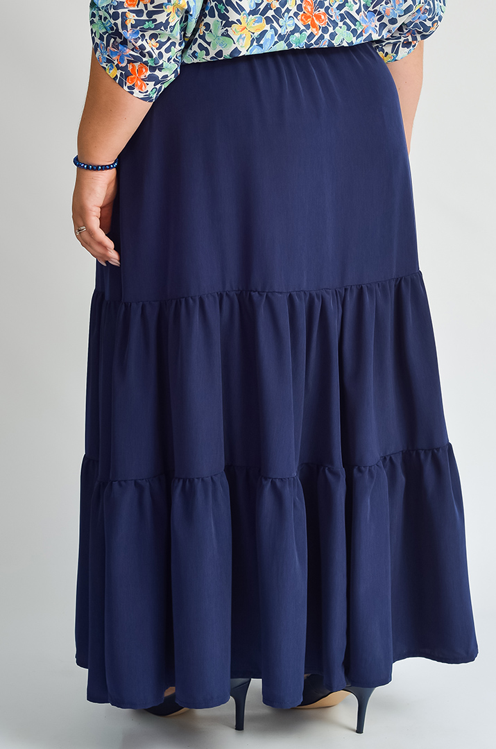 Спідниця з асиметричним низом та воланами великих розмірів