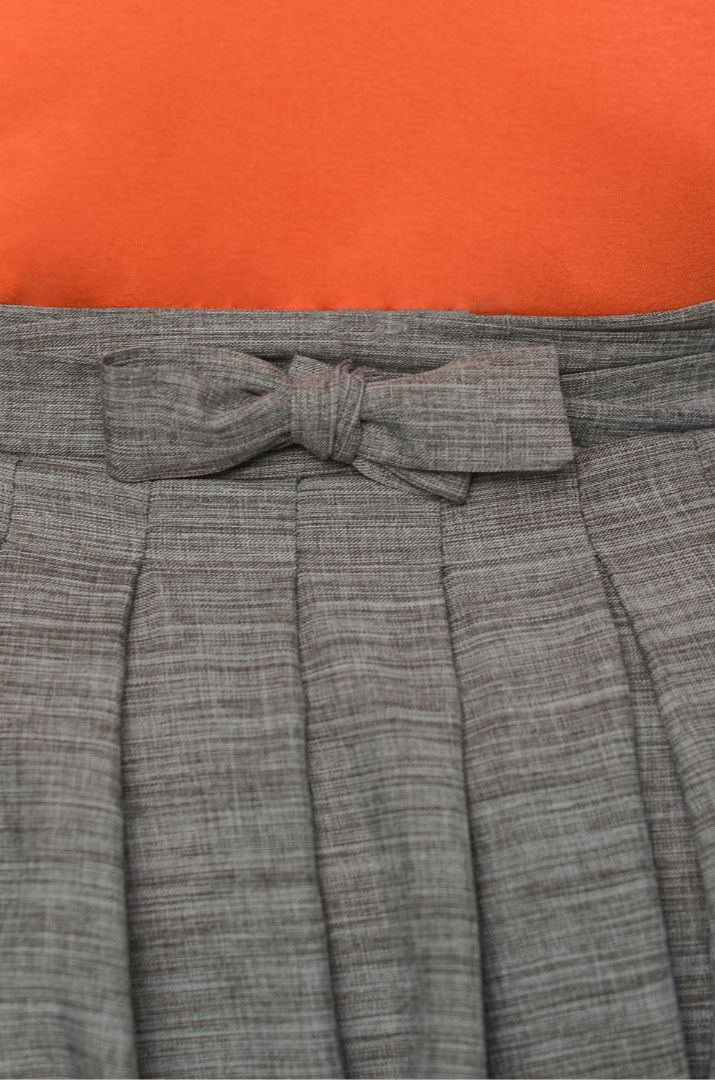 Спідниця на запах з контрастними вставками великих розмірів