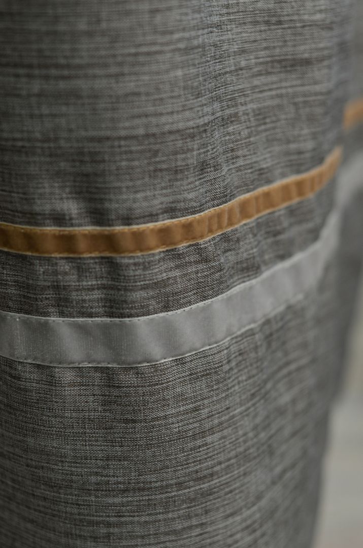 Спідниця на запах з контрастними вставками великих розмірів