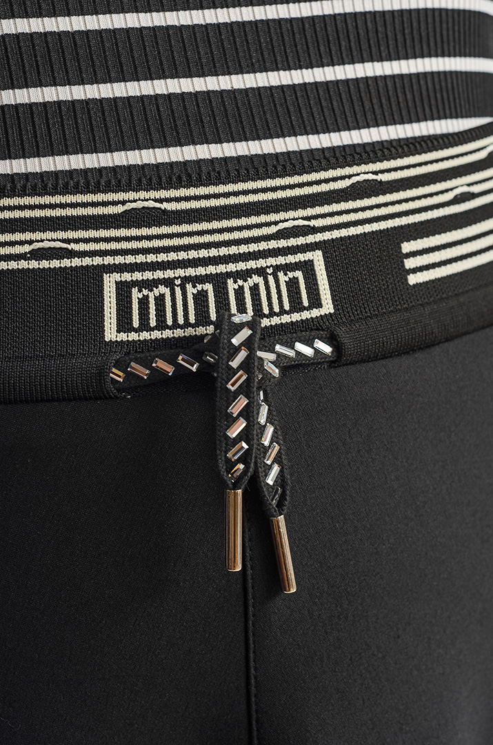 Чорна спідниця максі з акцентним поясом великих розмірів