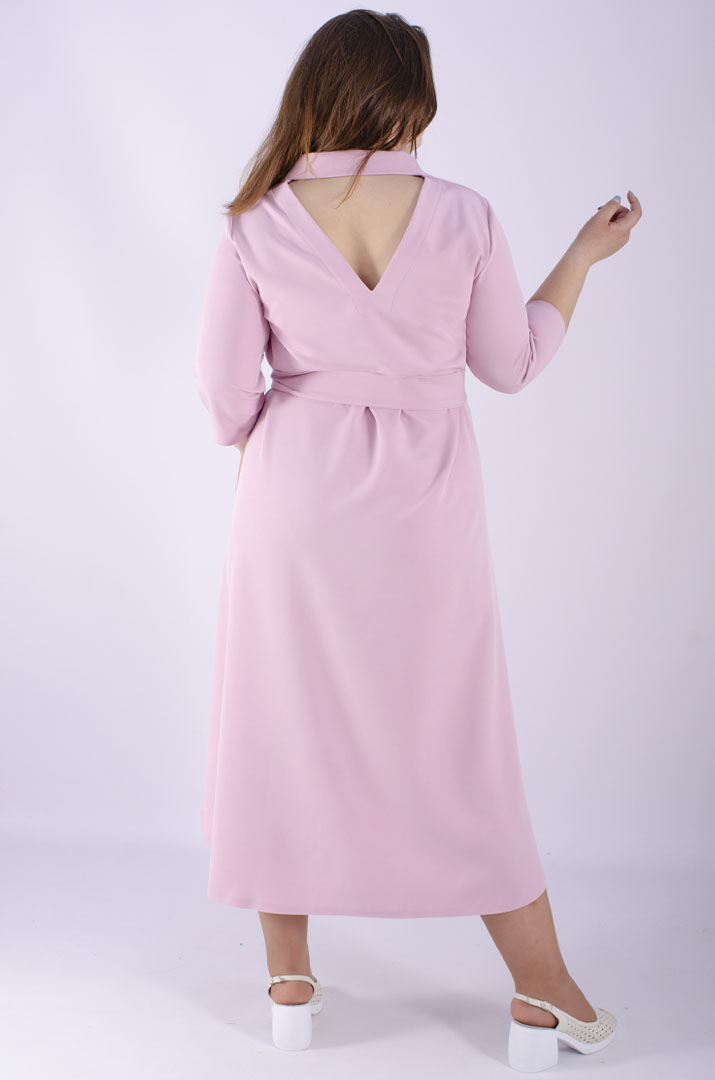 Платье с поясом супер батал