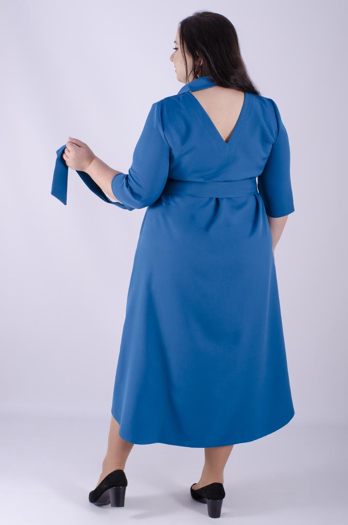 Платье с поясом супер батал