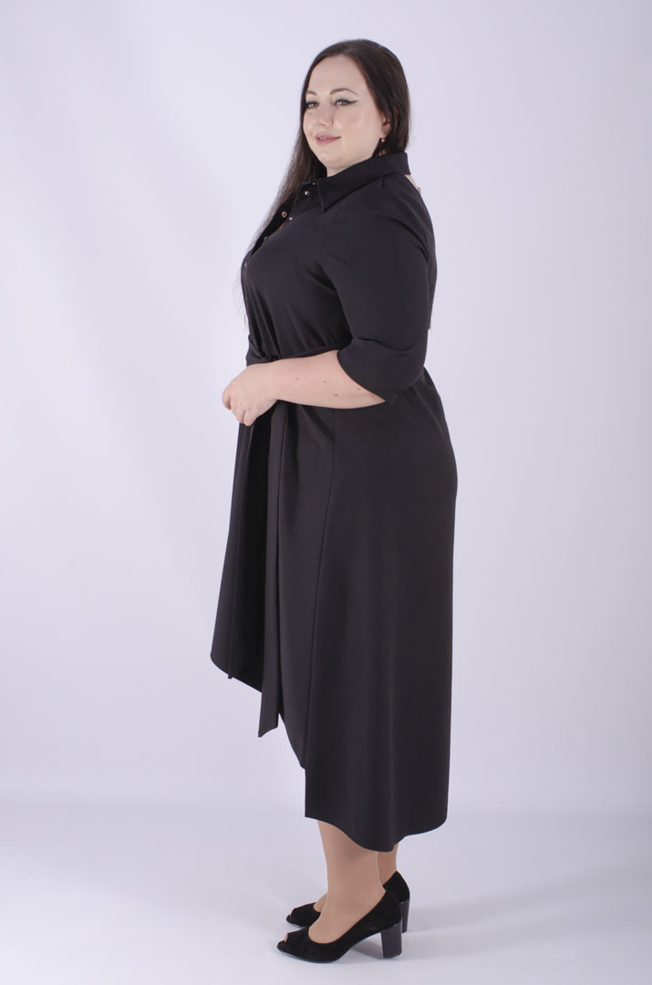 Платье с поясом супер батал