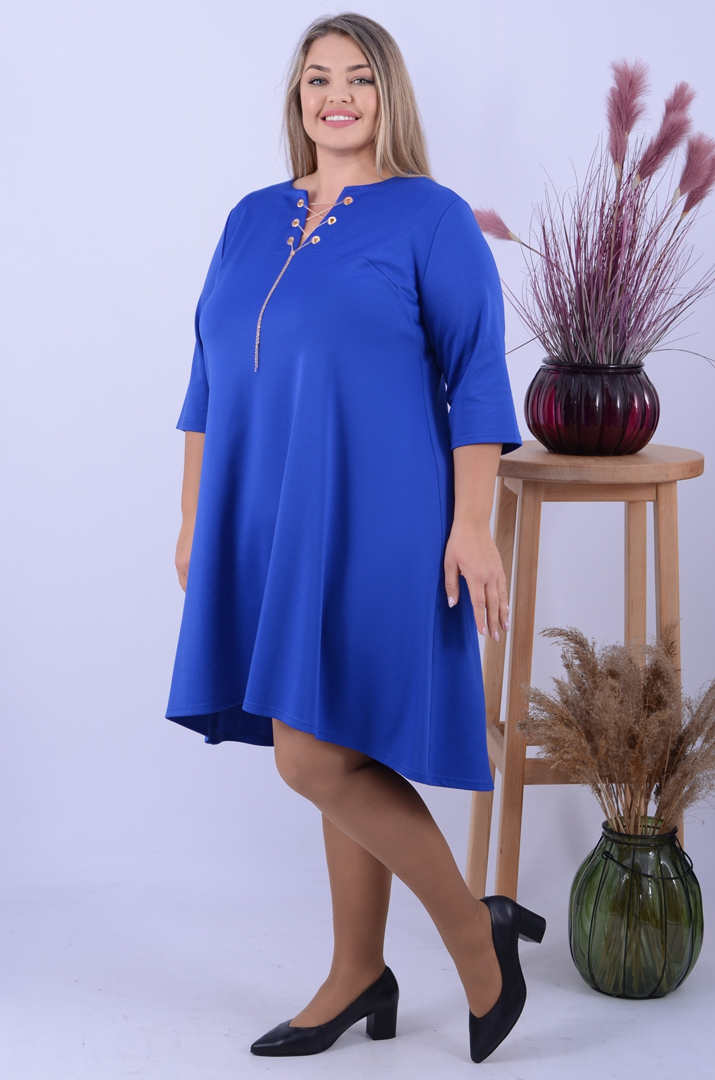 Сукня з аксесуаром батал