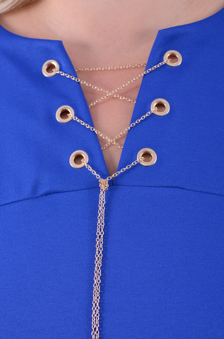 Сукня з аксесуаром батал