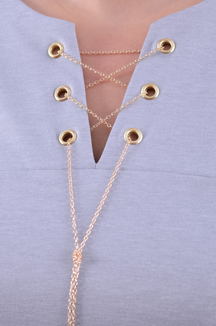 Сукня з аксесуаром батал