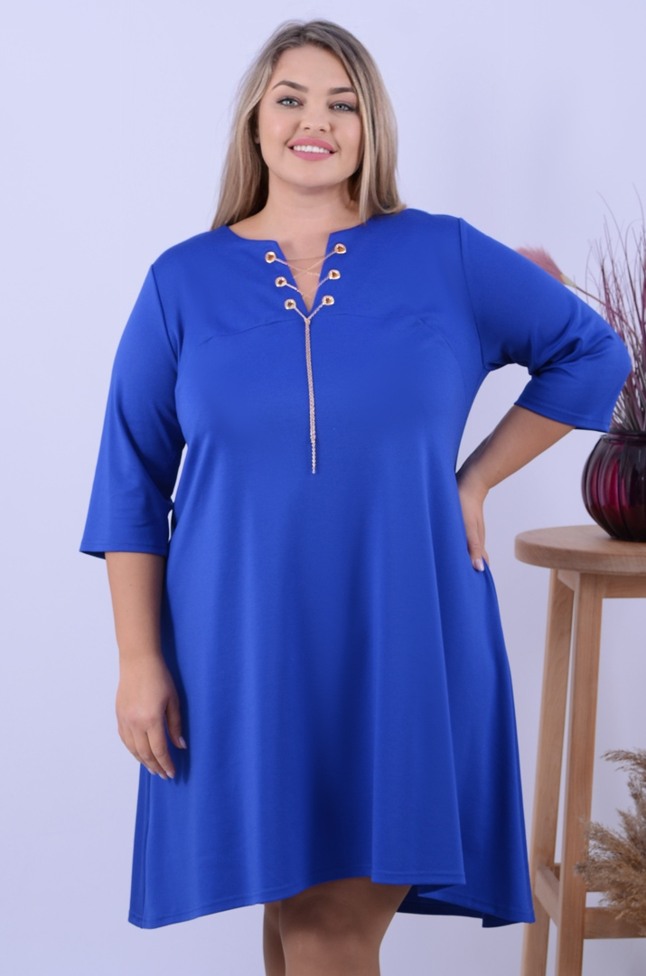 Сукня з аксесуаром батал