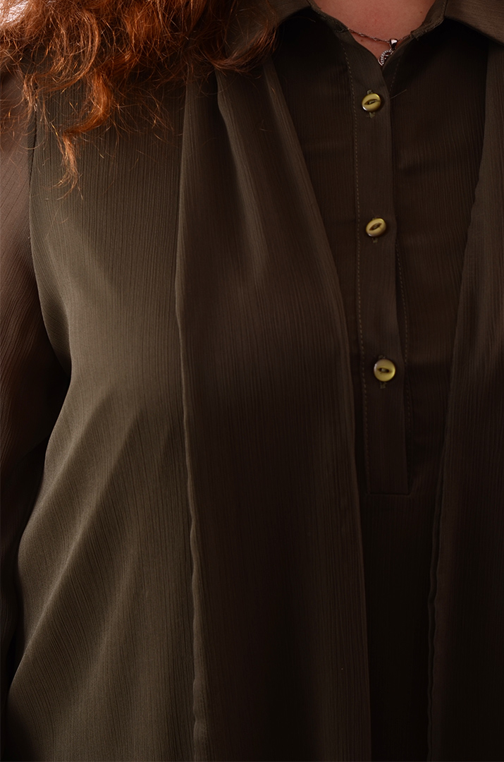 Сукня з поясом напівсвітська батал