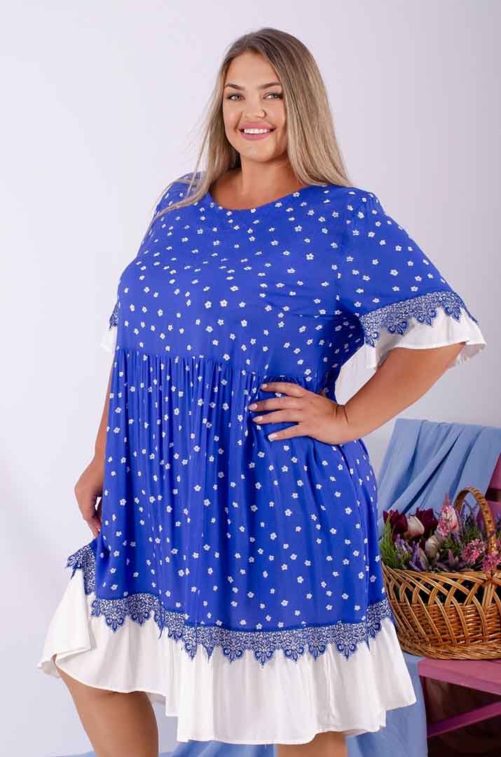 Платье миди батал