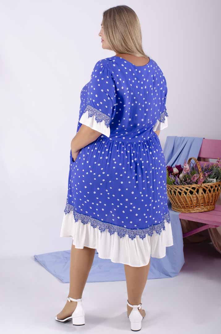 Платье миди батал