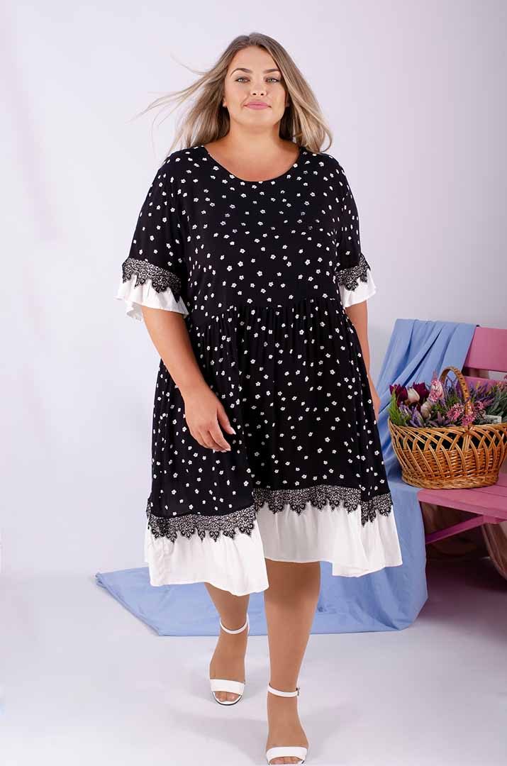 Платье миди батал