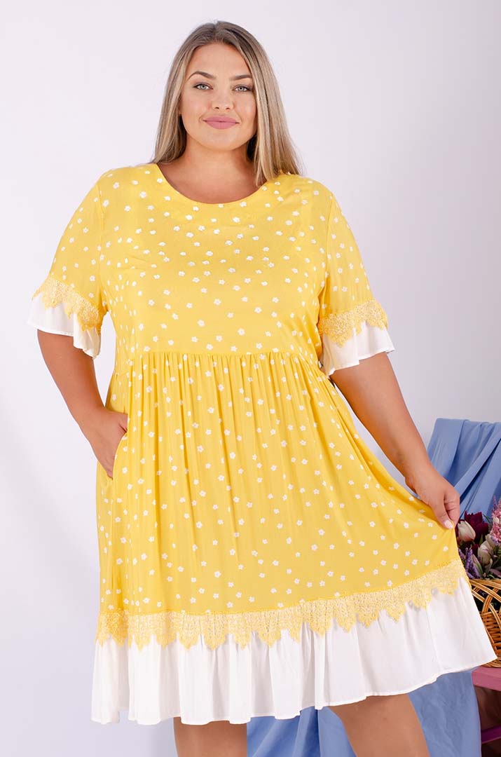 Платье миди батал