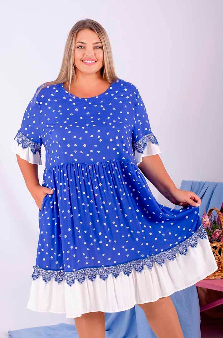 Платье миди батал