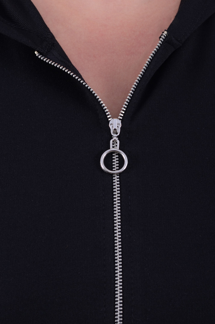 Сукня міді два кольори у спортивному стилі батал