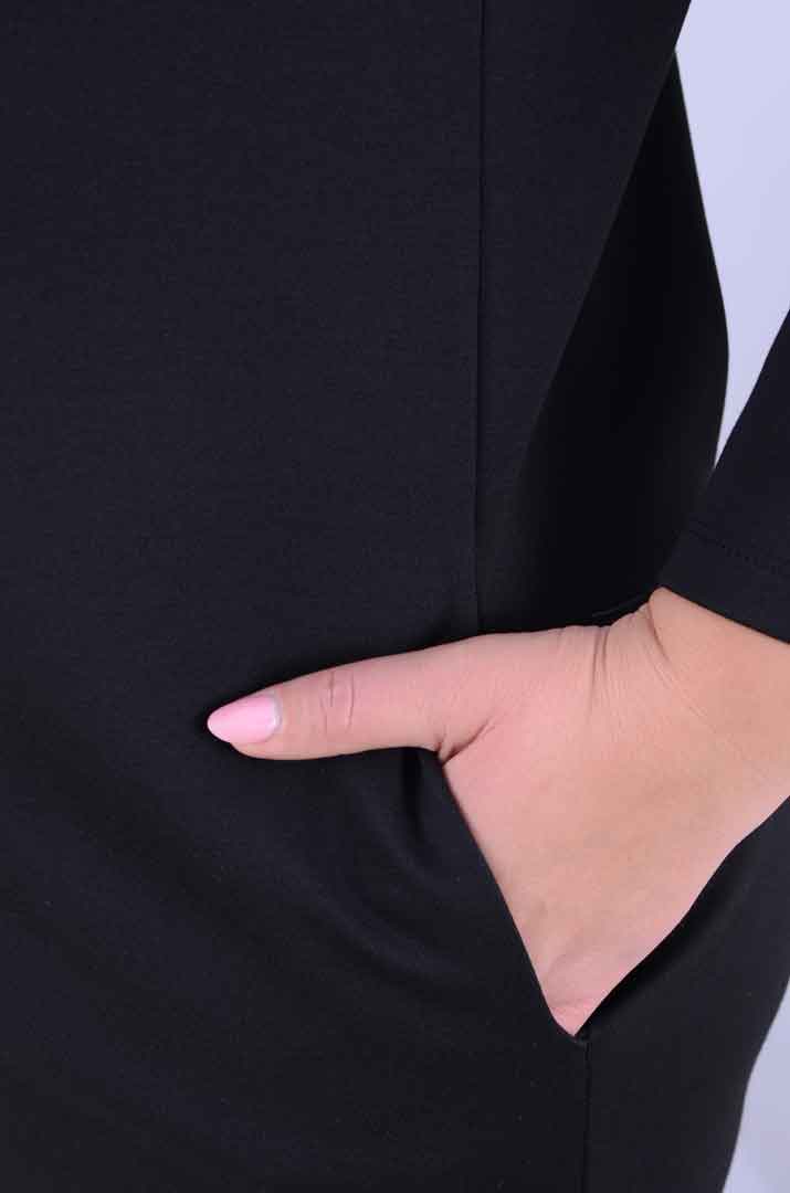 Сукня міді футляр з кишенями батал