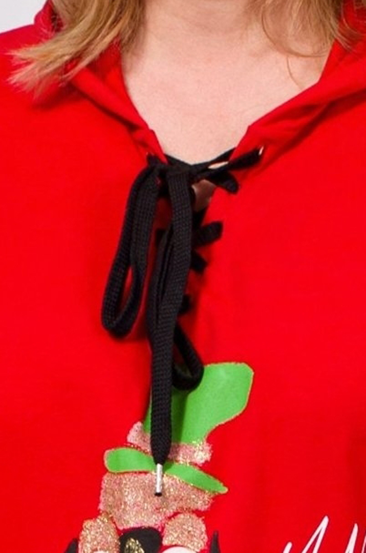 Платье миди с ярким принтом батал