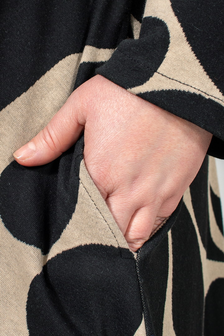 Платье миди с поясом батал