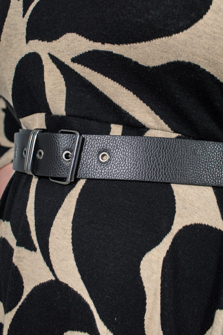 Платье миди с поясом батал