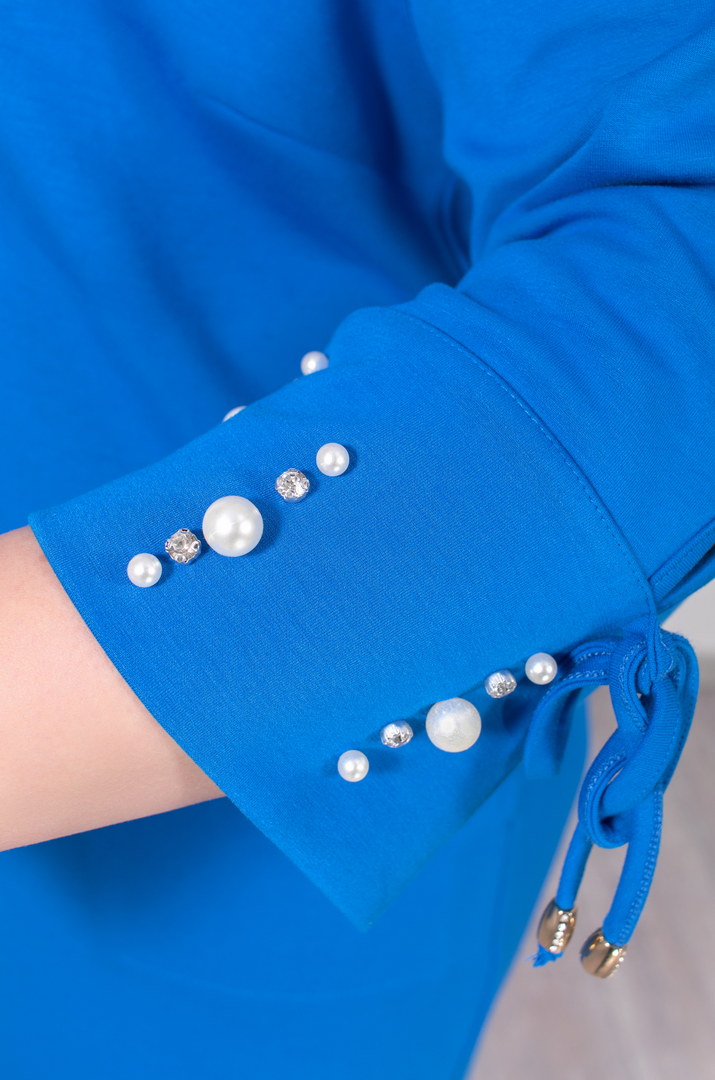 Сукня футляр з намистинами батал