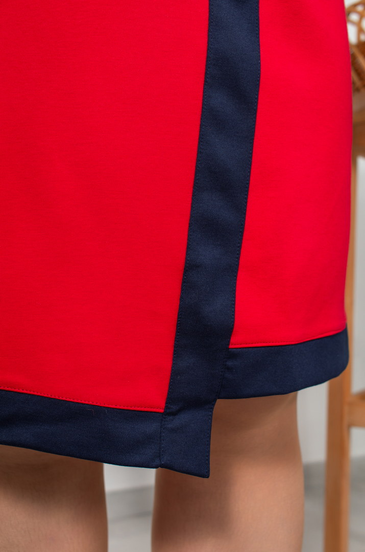 Міні сукня з діагональною смугою батал