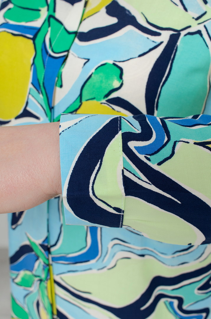 Сукня-сорочка в абстрактний принт супер батал