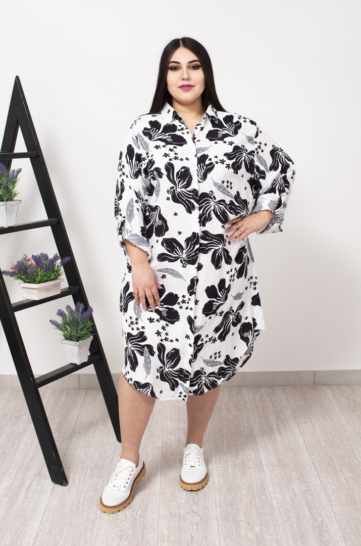 Сукня  сорочка міді супер батал