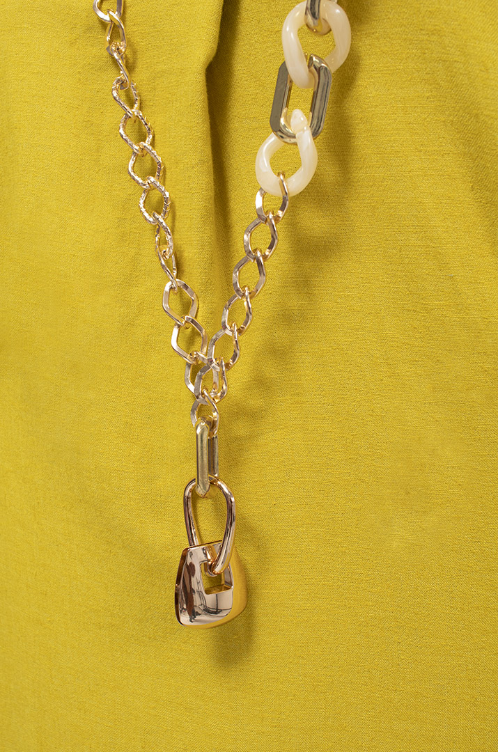 Льняна однотонна сукня з прикрасою батал