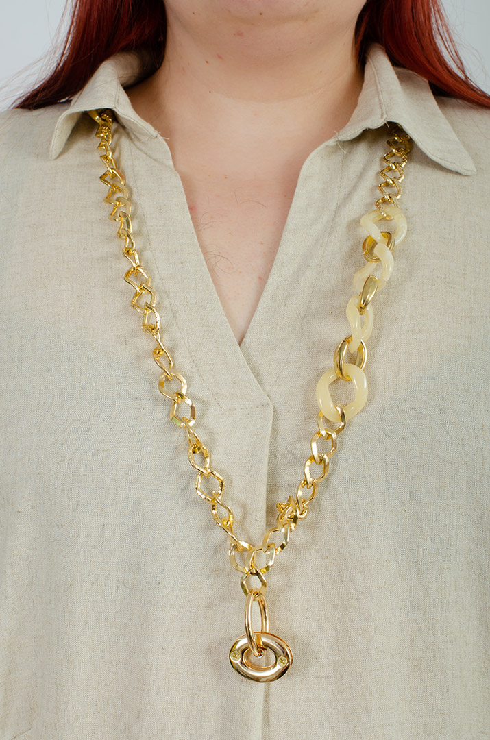 Льняна однотонна сукня з прикрасою батал