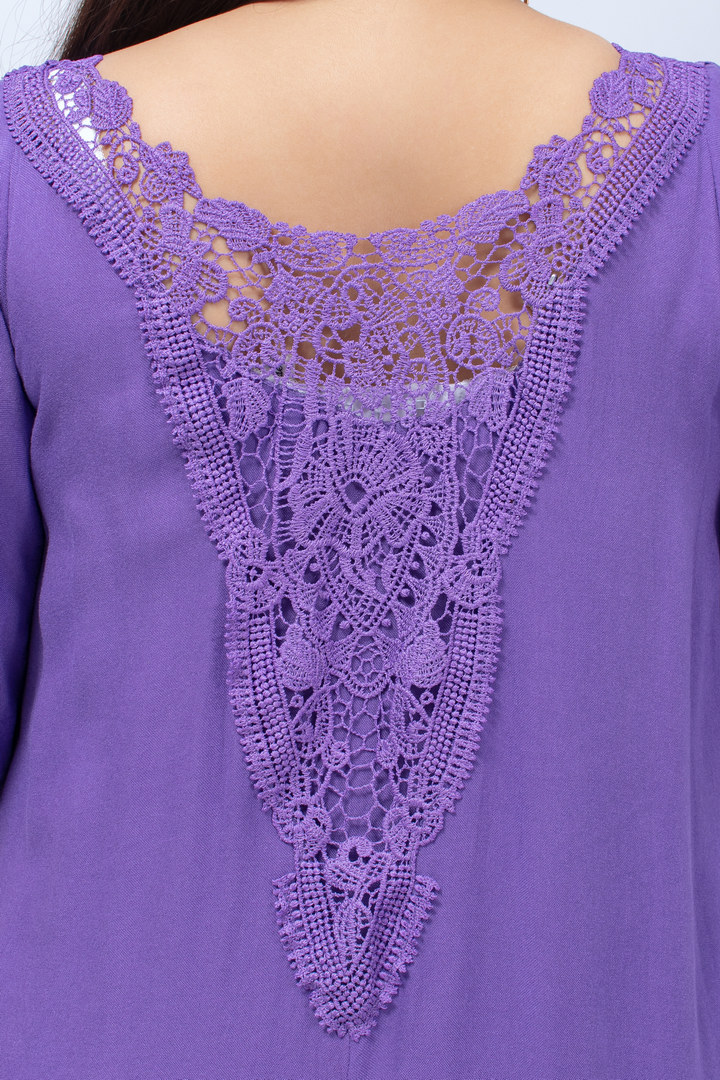 Сукня міді трапеція з жатки в яскравому кольорі батал