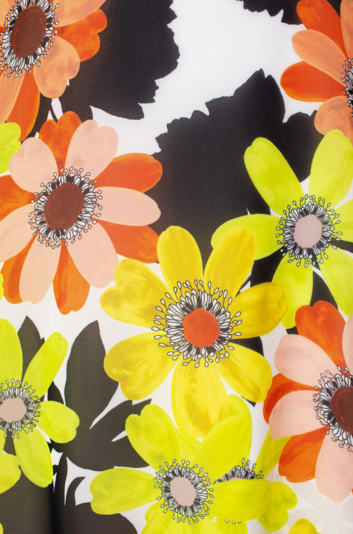 Платье-двойка шифоновое с капюшоном батал