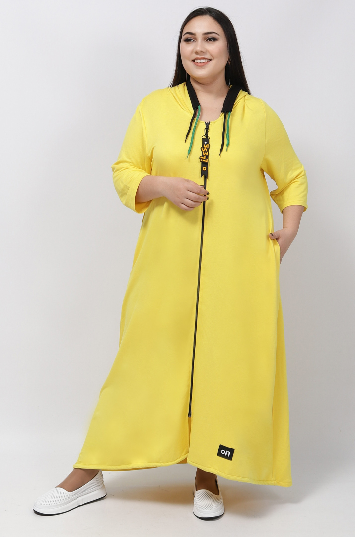 Сукня максі на блискавці з прикрасою батал