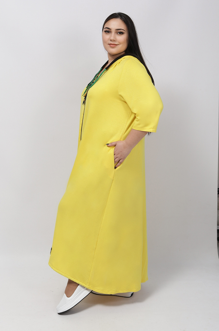 Сукня максі на блискавці з прикрасою батал