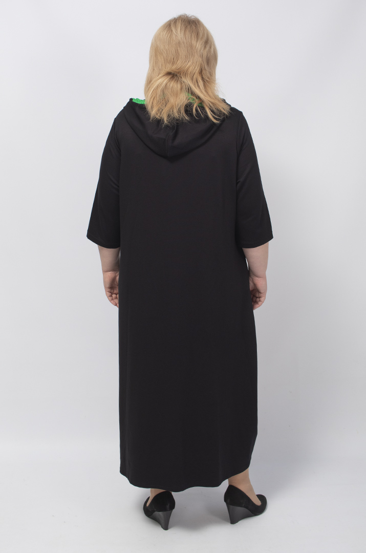 Сукня максі на блискавці з прикрасою батал