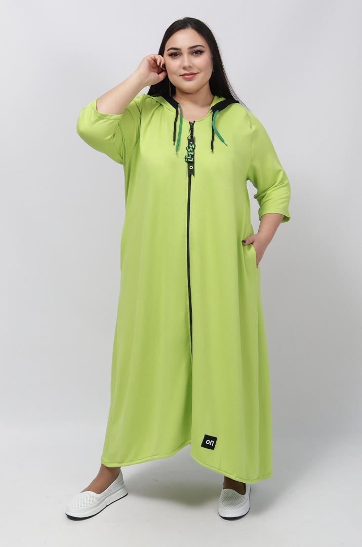 Сукня максі на блискавці з прикрасою батал