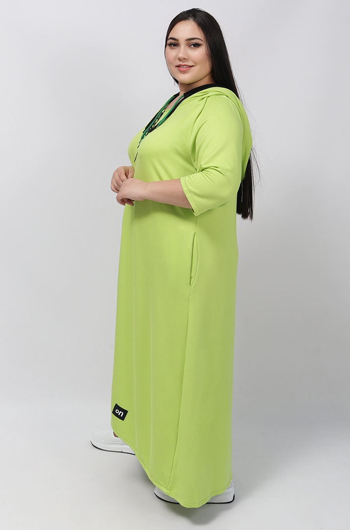 Сукня максі на блискавці з прикрасою батал