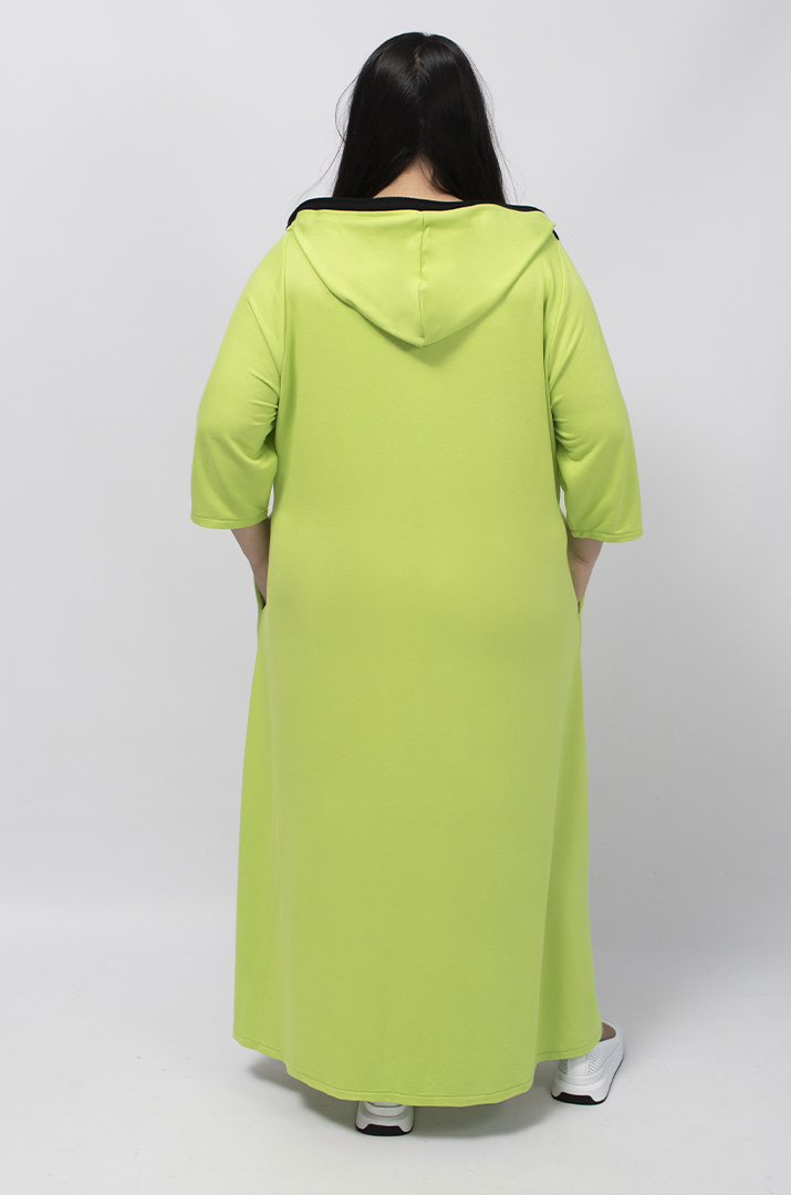 Сукня максі на блискавці з прикрасою батал