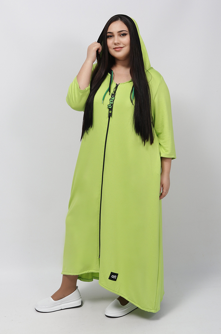 Сукня максі на блискавці з прикрасою батал