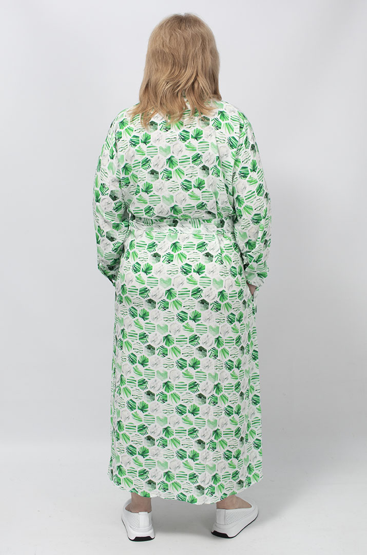 Яскрава сукня максі з поясом супер батал