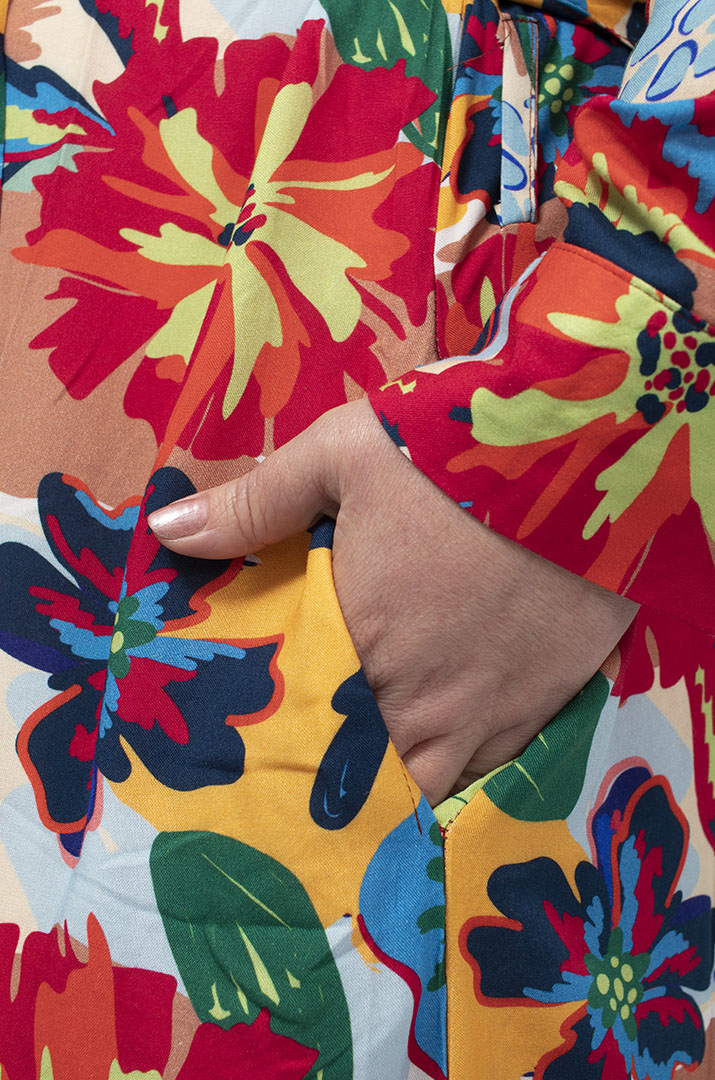 Яскрава сукня максі з поясом супер батал