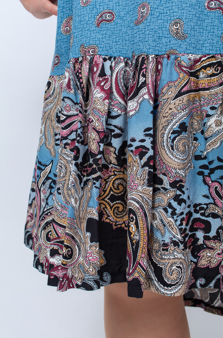 Платье штапель в принт супер батал